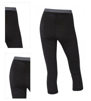 Women's 3/4 thermal trousers HUSKY Merino black 4
