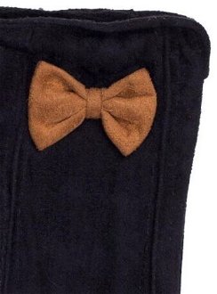 Women's black gloves with bow 7