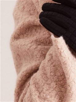 Women's black plaid gloves 8
