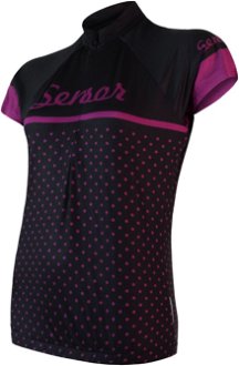 Women's cycling jersey Sensor Cyklo Dots Black