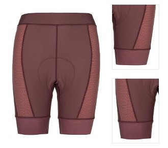 Women's cycling shorts KILPI PRESSURE-W dark red 3