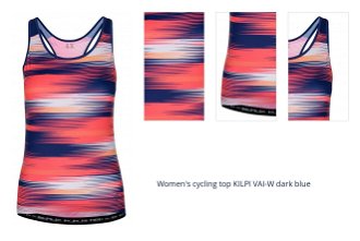 Women's cycling top Kilpi VAI-W - navy blue 1