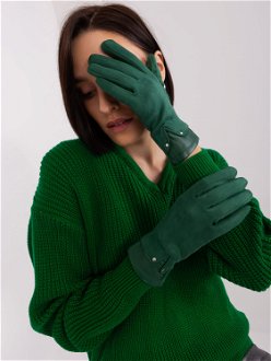Women's Dark Green Touch Gloves