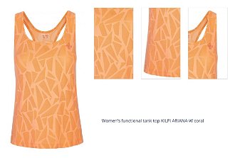 Women's functional tank top Kilpi ARIANA-W coral 1