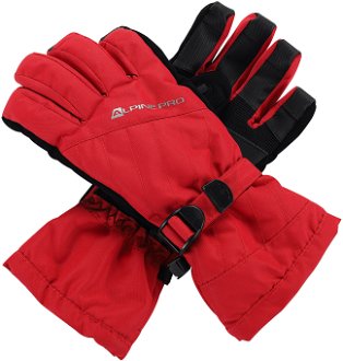Women's gloves with membrane ALPINE PRO RENA dk.red 2