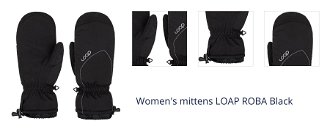 Women's mittens LOAP ROBA Black 1