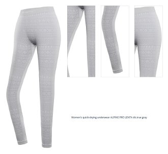 Women's quick-drying underwear ALPINE PRO LENTA dk.true gray 1