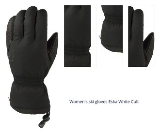 Women's ski gloves Eska White Cult 1