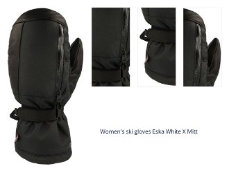 Women's ski gloves Eska White X Mitt 1