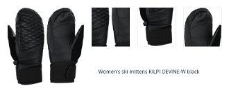 Women's ski mittens KILPI DEVINE-W black 1