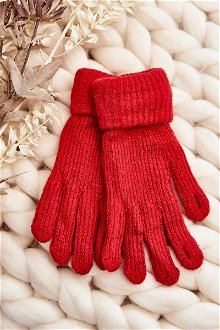 Women's smooth gloves red