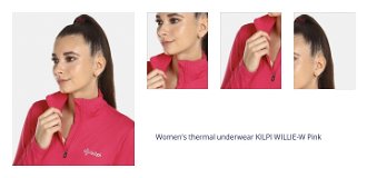 Women's thermal underwear KILPI WILLIE-W Pink 1