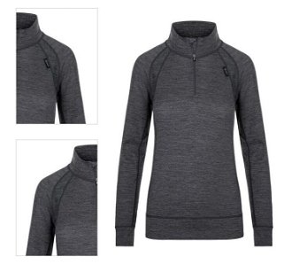 Women's thermal underwear with long sleeves KILPI JAGER-W dark gray 4