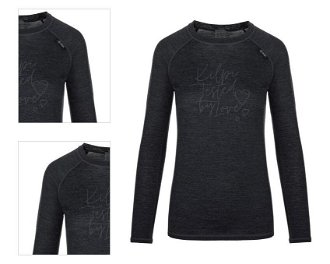 Women's woolen thermal T-shirt KILPI MAVORA TOP-W black 4