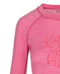 Women's woolen thermal T-shirt KILPI MAVORA TOP-W pink 6