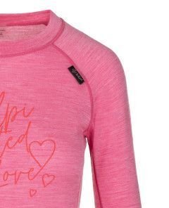 Women's woolen thermal T-shirt KILPI MAVORA TOP-W pink 7