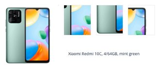 Xiaomi Redmi 10C, 4/64GB, Mint Green 1