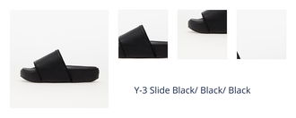 Y-3 Slide Black/ Black/ Black 1