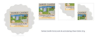 Yankee Candle Vonný vosk do aromalampy Clean Cotton 22 g 1