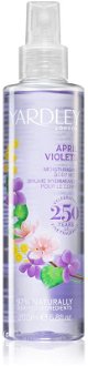 Yardley April Violets hydratačný telový sprej pre ženy 200 ml