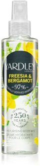 Yardley Freesia & Bergamot hydratačný telový sprej pre ženy 200 ml