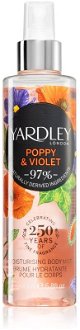 Yardley Poppy & Violet hydratačný telový sprej pre ženy 200 ml