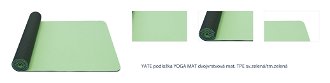 YATE podložka YOGA MAT dvojvrstvová mat. TPE sv.zelená/tm.zelená 1