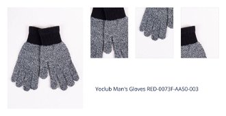 Yoclub Man's Gloves RED-0073F-AA50-003 1