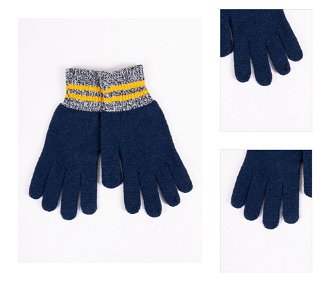 Yoclub Man's Gloves RED-0074F-AA50-006 Navy Blue 3