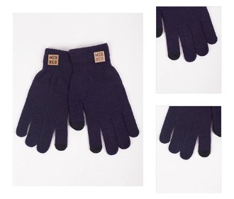 Yoclub Man's Gloves RED-0219F-AA50-011 Navy Blue 3