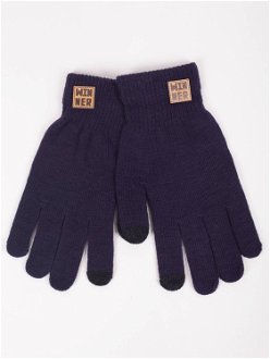 Yoclub Man's Gloves RED-0219F-AA50-011 Navy Blue 2