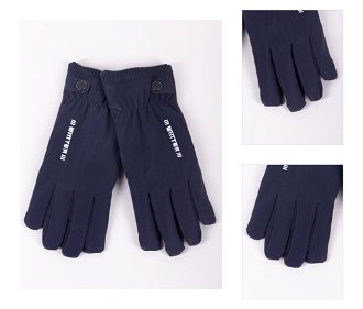 Yoclub Man's Men's Gloves RES-0164F-195C Navy Blue 3