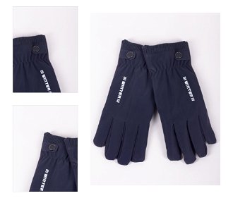 Yoclub Man's Men's Gloves RES-0164F-195C Navy Blue 4