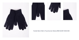 Yoclub Man's Men's Touchscreen Gloves RED-0243F-AA5E-004 1