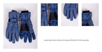 Yoclub Man's Men's Winter Ski Gloves REN-0281F-A150 Navy Blue 1