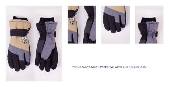 Yoclub Man's Men'S Winter Ski Gloves REN-0302F-A150 1