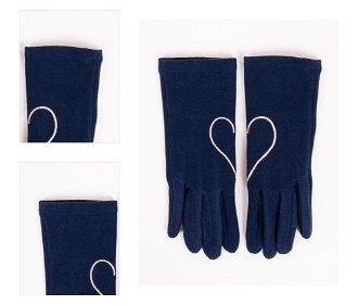 Yoclub Woman's Gloves RES-0066K-AA50-002 Navy Blue 4