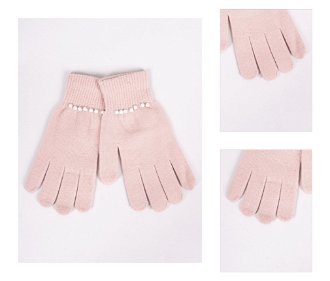 Yoclub Woman's Women's Five-Finger Gloves RED-0227K-AA50-001 3