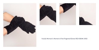 Yoclub Woman's Women's Five-Fingered Gloves RED-0004K-3450 1