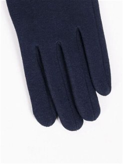 Yoclub Woman's Women's Gloves RES-0095K-195C Navy Blue 9