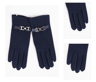 Yoclub Woman's Women's Gloves RES-0095K-195C Navy Blue 3
