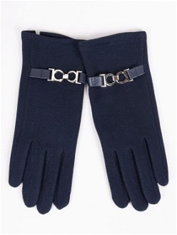Yoclub Woman's Women's Gloves RES-0095K-195C Navy Blue 2