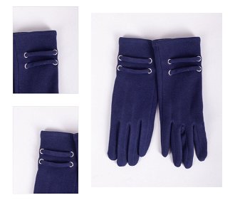 Yoclub Woman's Women's Gloves RES-0099K-195C Navy Blue 4