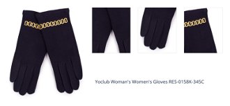 Yoclub Woman's Women's Gloves RES-0158K-345C 1