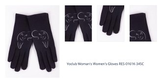 Yoclub Woman's Women's Gloves RES-0161K-345C 1