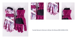 Yoclub Woman's Women's Winter Ski Gloves REN-0250K-A150 1