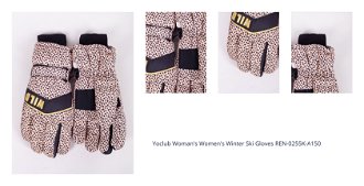 Yoclub Woman's Women's Winter Ski Gloves REN-0255K-A150 1
