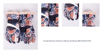 Yoclub Woman's Women's Winter Ski Gloves REN-0257K-A150 1