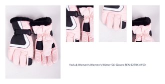 Yoclub Woman's Women's Winter Ski Gloves REN-0259K-A150 1