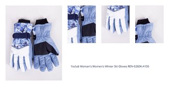 Yoclub Woman's Women's Winter Ski Gloves REN-0260K-A150 1